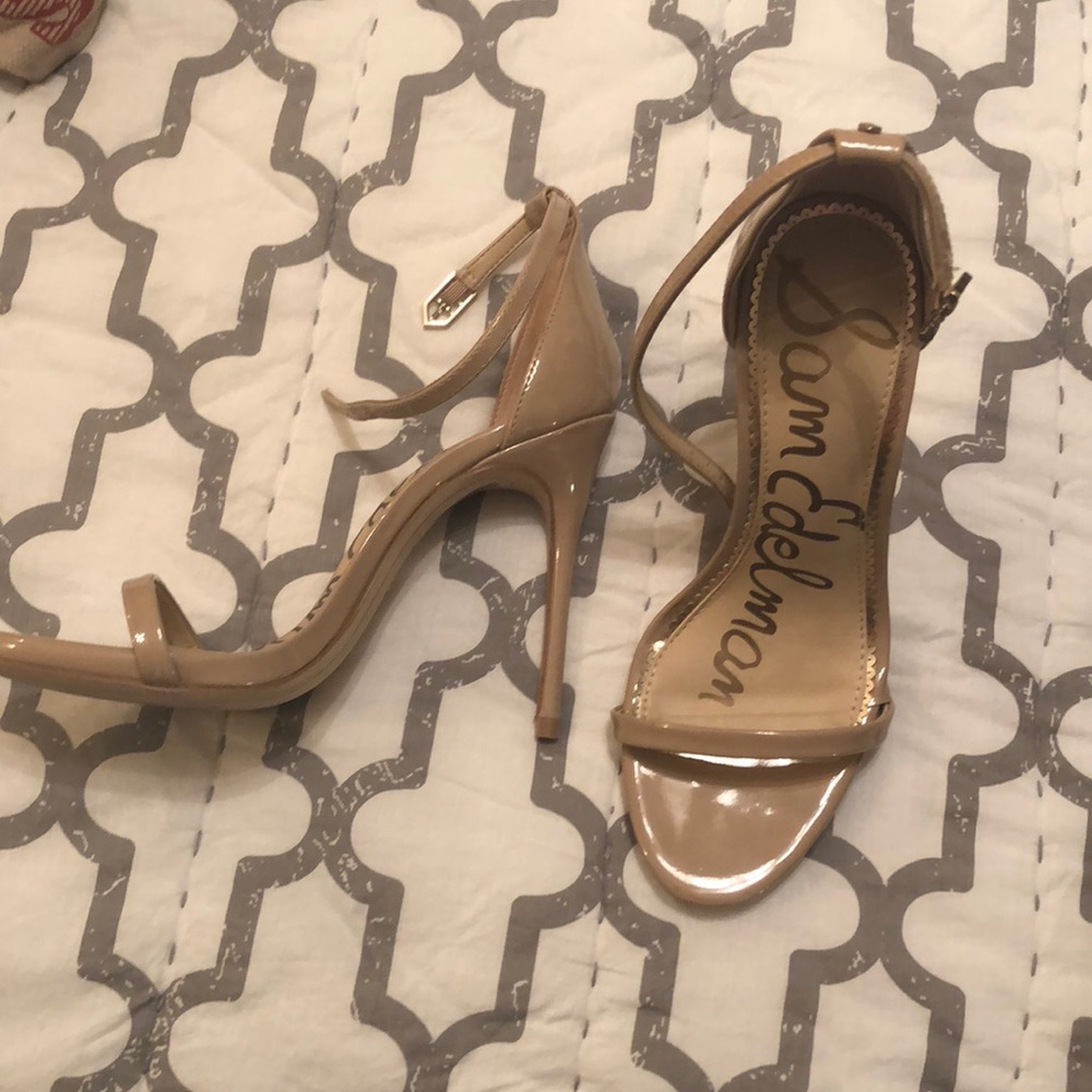 Nude high heels